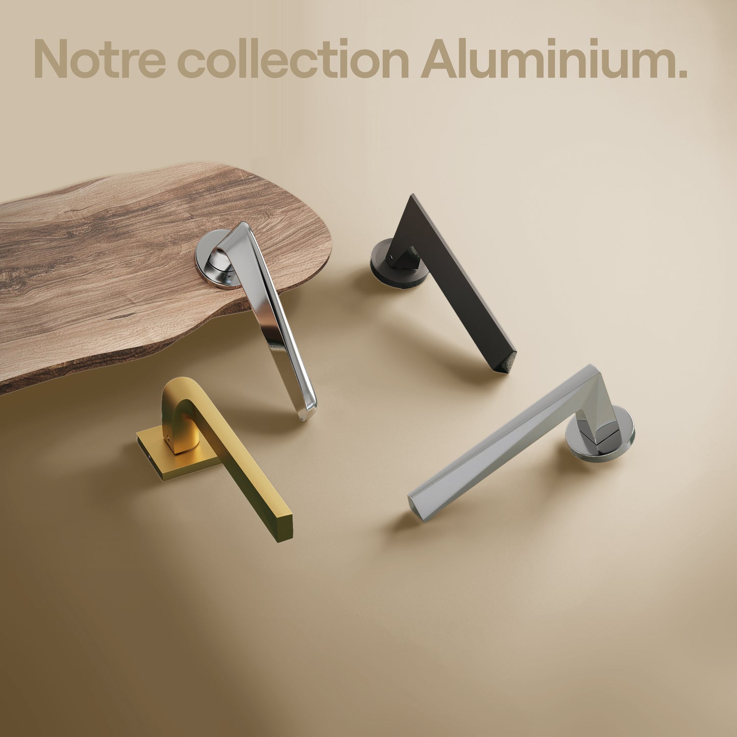 Poignée de porte Diamentino - Aluminium