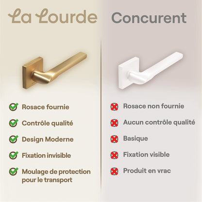 Poignée de porte Atlas - Aluminium