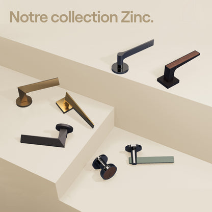 Poignée de porte Laurette - Alliage de Zinc avec un contour or