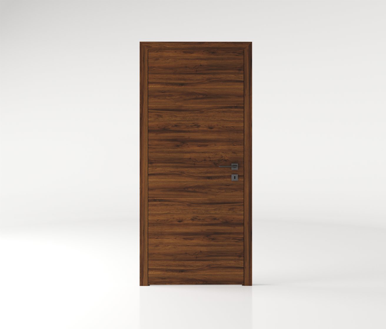 La Lourde - Bloc porte acoustique Fin de chantier Noyer
